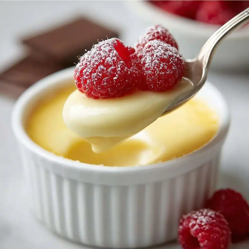 A delicious serving of authentic Bavarian cream dessert topped with fresh berries