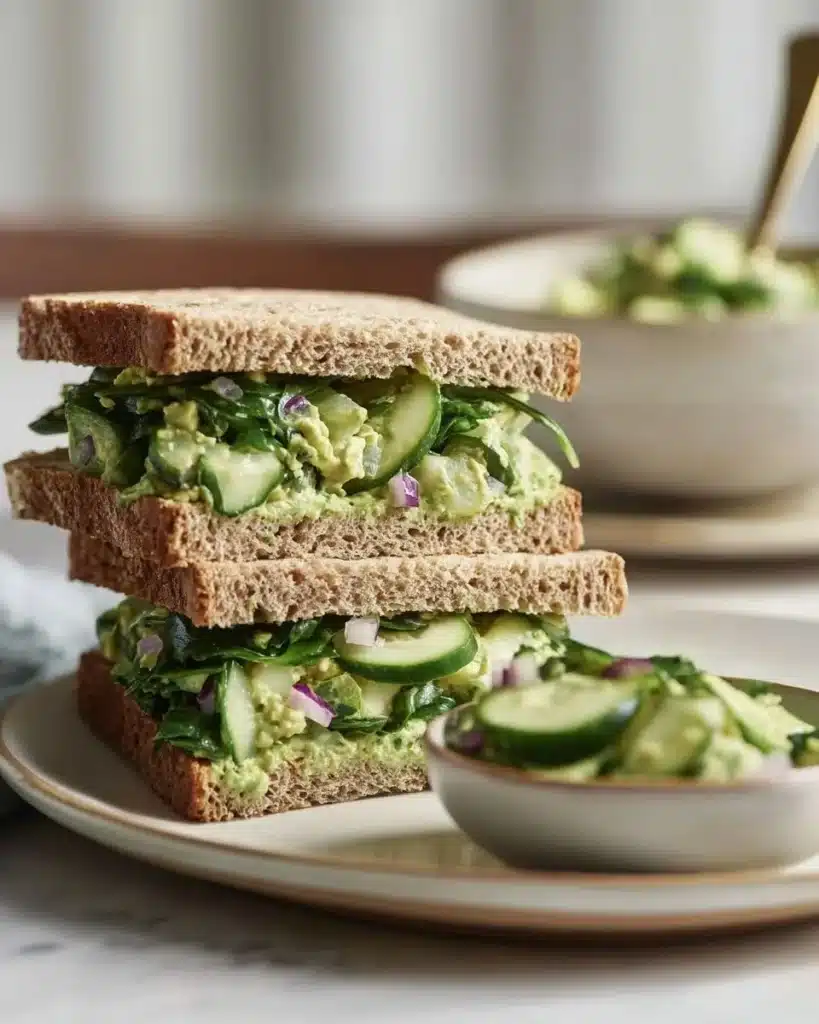 Delicious Green Goddess Sandwich with fresh ingredients and vibrant colors