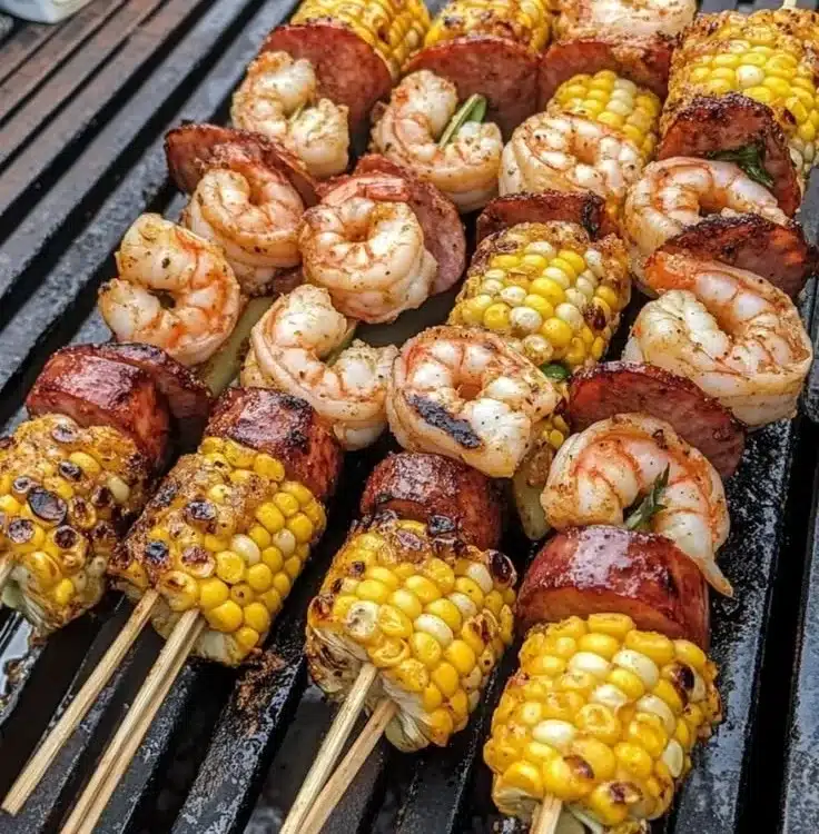 Grilled Seafood Skewers
