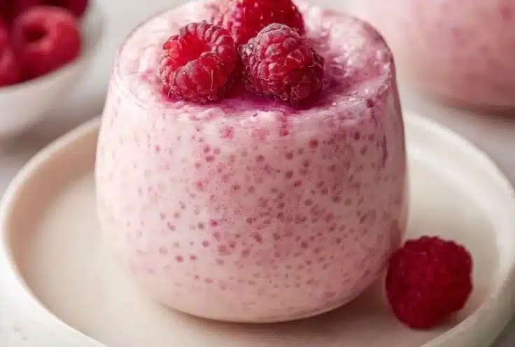 Vanilla Raspberry Chia Pudding